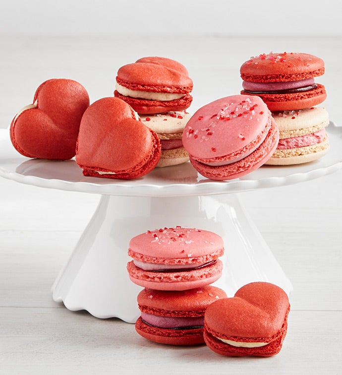 Heart Shaped and Hand Decorated 10 pc Macaron Asst